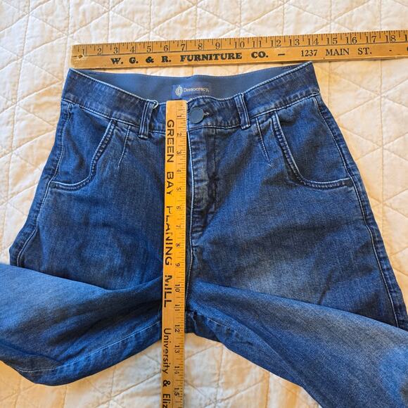 Democracy Ab Solution Jeans Women's 8 Skyrise Tulip Hem Wide Leg Casual Comfort - Picture 7 of 8